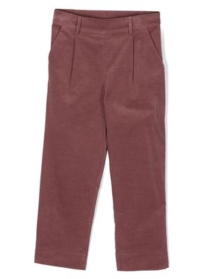 Simonetta pleat-detail tailored trousers - Purple