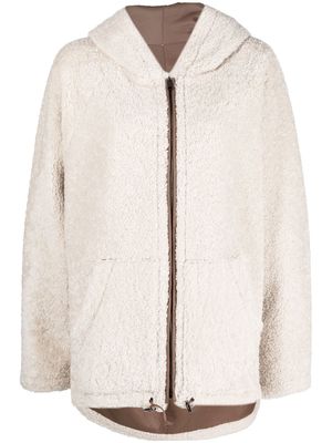 Simonetta Ravizza Adri fur zipped jacket - Neutrals