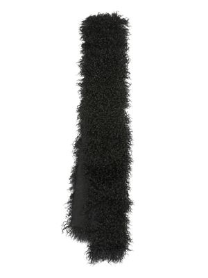 Simonetta Ravizza Alberta wool rectangle-shape scarf - Black