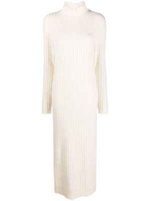 Simonetta Ravizza Annecy high-neck cashmere-wool dress - White