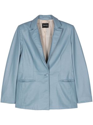 Simonetta Ravizza Betty leather blazer - Blue