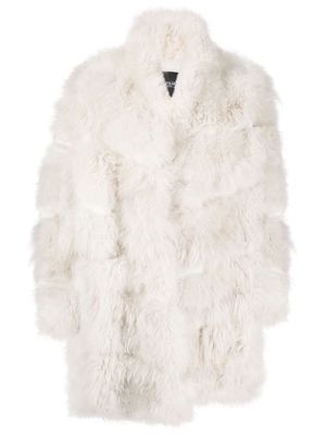 Simonetta Ravizza Corvara quilted fur coat - White