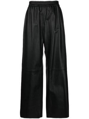 Simonetta Ravizza elasticated wide-leg trousers - Black
