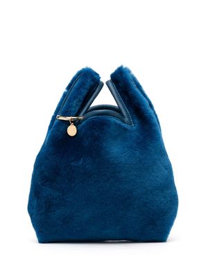 Simonetta Ravizza Furrissima Baby shearling mini bag - Blue