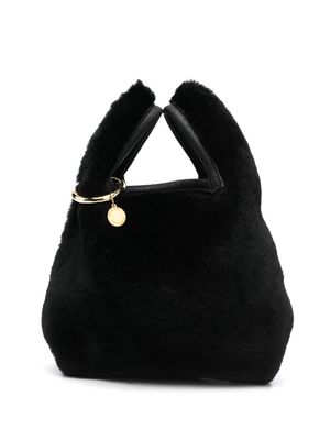 Simonetta Ravizza Furrissima Baby shearling tote bag - Black