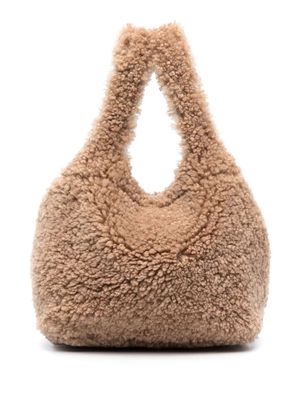 Simonetta Ravizza Furrissima bucket shearling tote bag - Brown