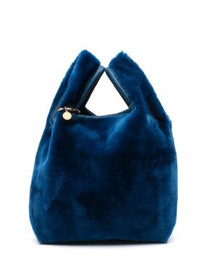 Simonetta Ravizza Furrissima shearling tote bag - Blue