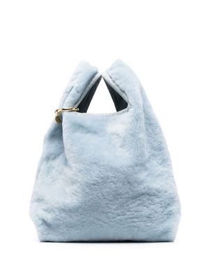 Simonetta Ravizza Furrissima shearling tote - Blue