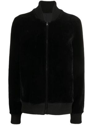Simonetta Ravizza Irvin shearling bomber jacket - Black