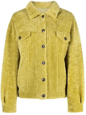 Simonetta Ravizza Jen lamb-fur shirt-jacket - Green