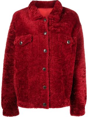 Simonetta Ravizza Jen shearling jacket - Red