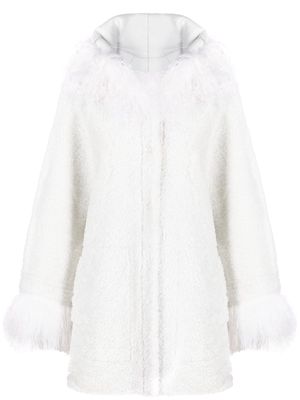Simonetta Ravizza Loly hooded shearling jacket - White