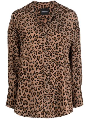 Simonetta Ravizza Megan leopard-print shirt - Brown