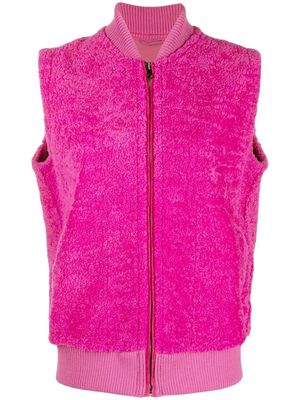 Simonetta Ravizza Nadia shearling sleeveless jacket - Pink