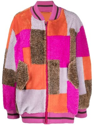 Simonetta Ravizza Petra abstract-pattern bomber-jacket - Pink