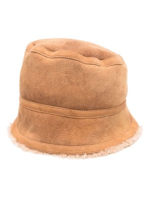 Simonetta Ravizza reversible shearling bucket hat - Neutrals