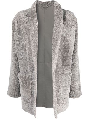 Simonetta Ravizza Romy shearling coat - Grey