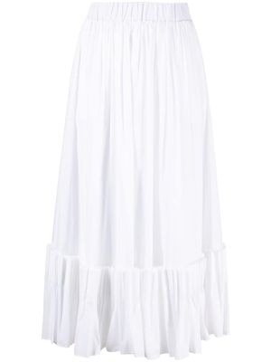 Simonetta Ravizza Rossini pleated maxi skirt - White