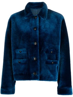 Simonetta Ravizza San Diego shearling jacket - Blue