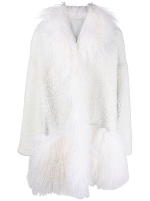Simonetta Ravizza Santiago shearling coat - White
