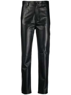 Simonetta Ravizza skinny-fit leather trousers - Black