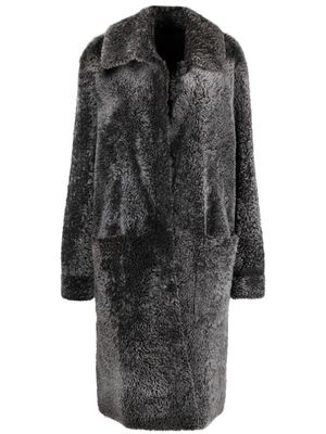 Simonetta Ravizza Tara reversible shearling coat - Grey