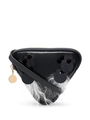 Simonetta Ravizza triangle leather mini bag - Black