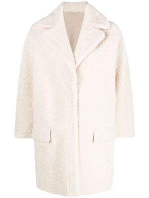 Simonetta Ravizza Virgi shearling coat - White
