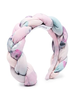 Simonetta tie-dye pleated hairband - Pink