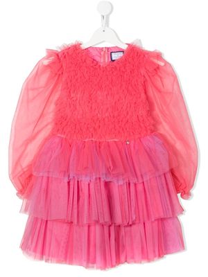 Simonetta tulle layered dress - Pink