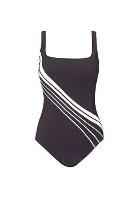 Simple Elegance Squareneck One-Piece Swimsuit