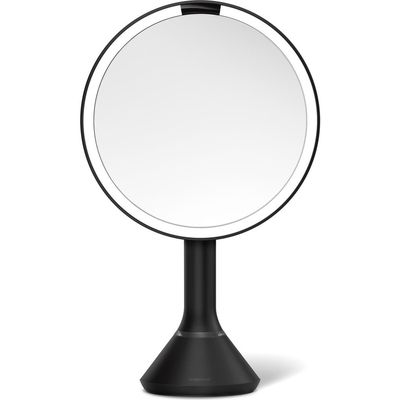 simplehuman 8-Inch Sensor Rechargeable Tabletop Mirror in Matte Black 