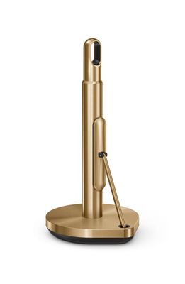 simplehuman Tension Arm Paper Towel Holder in Brass