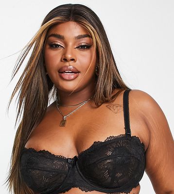 Simply Be lace multiway bra in black