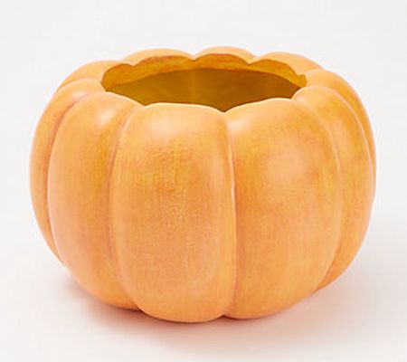 Simply Stunning 10" Pumpkin Planter by Janine Graff