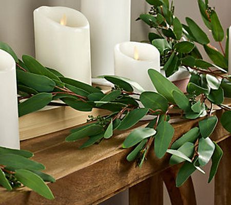 Simply Stunning 5' Real Touch EucalyptusGarland by Janine Graff