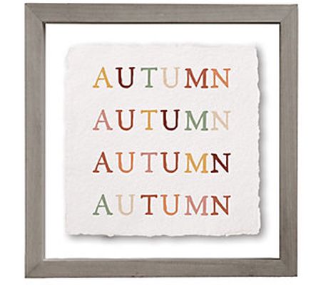 Sincere Surroundings 10" Autumn Repeated Floati ng Frame Art