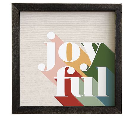 Sincere Surroundings 10" Joyful Colorful Rustic Frame