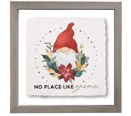 Sincere Surroundings 10" Place Like Gnome, Floa ing Frame Art