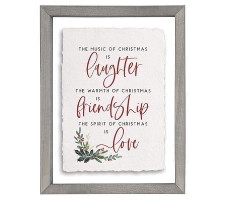 Sincere Surroundings 14" Laughter Friendship Fl oating Frame