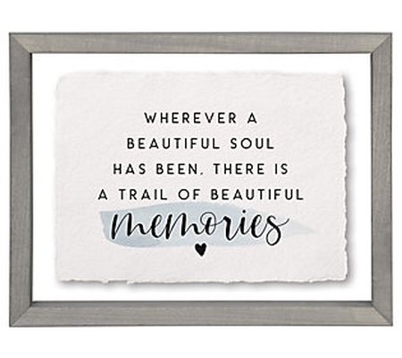 Sincere Surroundings. 14" Trail Memories. Float ing Frame Art