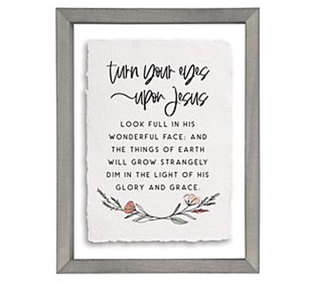 Sincere Surroundings 14" Turn Your Eyes Floatin g Frame Art