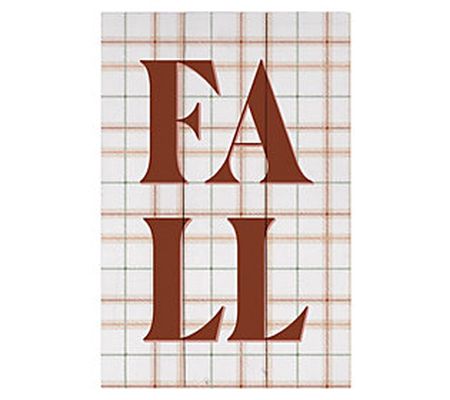 Sincere Surroundings 16" Fall Plaid Rustic Pall et