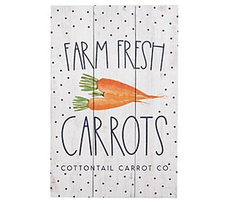 Sincere Surroundings 16" Farm Fresh Carrots, Ru stic Pallet