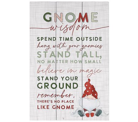Sincere Surroundings 16" Gnome Wisdom, Rustic P llet