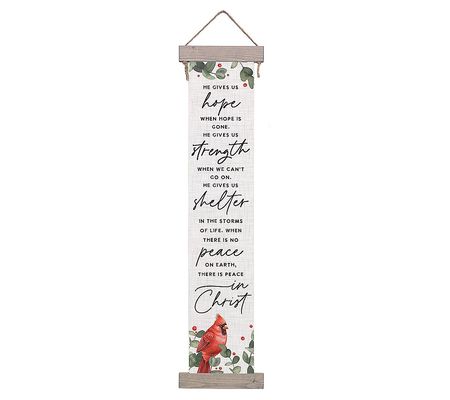 Sincere Surroundings 66" Peace In Christ Cardin al Long Hangin