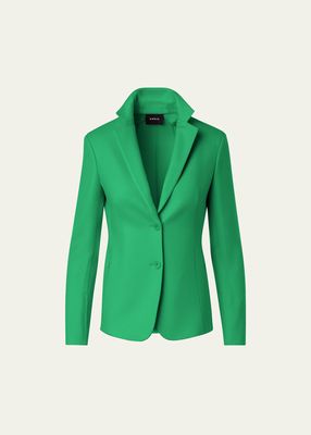 Single-Breasted Cashmere Double-Face Jacket