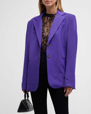 Single-Breasted Soft Tailored Jacket