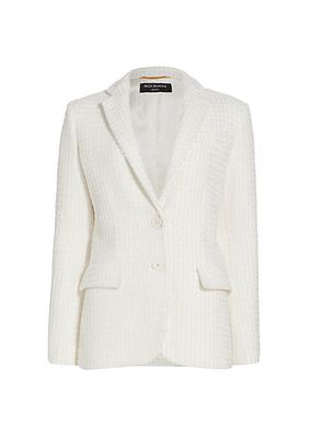 Single-Breasted Tweed Jacket