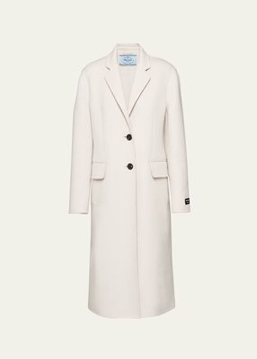 Single-Breasted Wool-Cashmere Coat